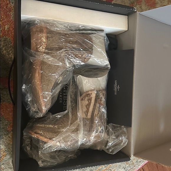 Lucchese Women’s Demi GY7522.V4 Hair-On Calf Short Western Boots – Size 6 B - Picture 7 of 7